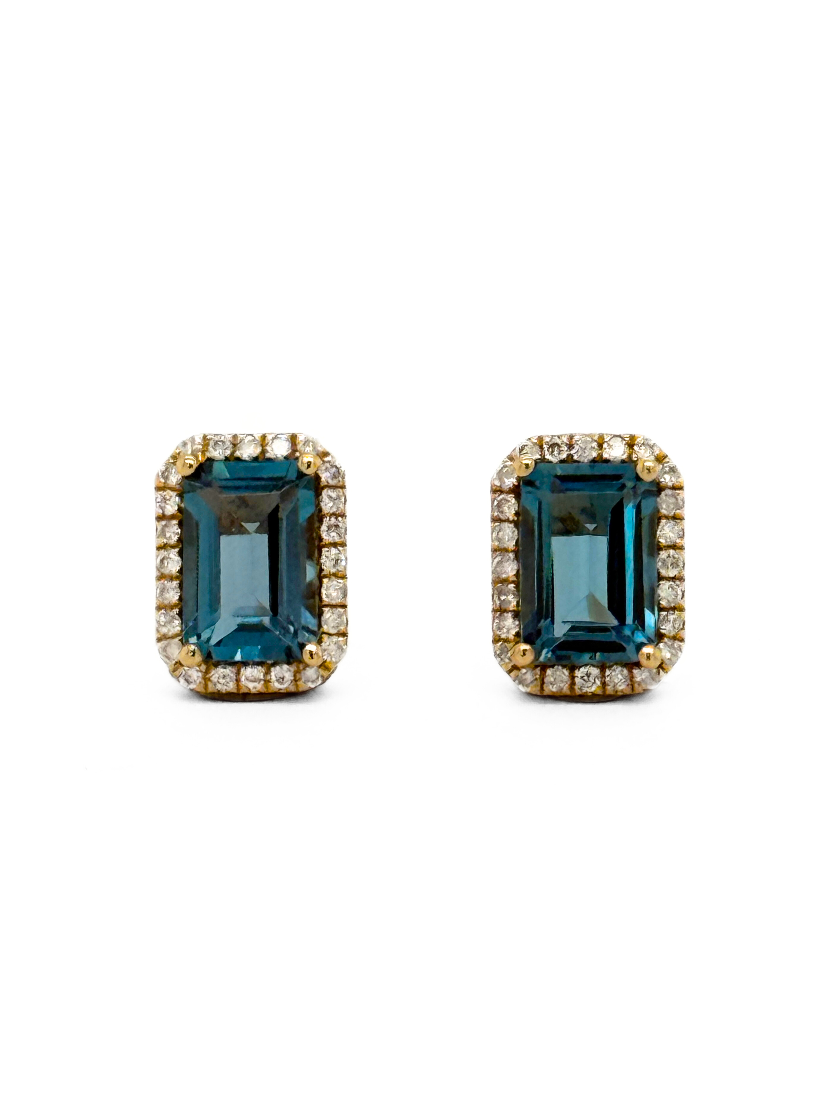LB TOPAZ STUD EARRINGS-1935196X4